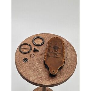 Genuine Leather Remote Key FOB Cover For 4 Button Remotes Car SUV New Ford